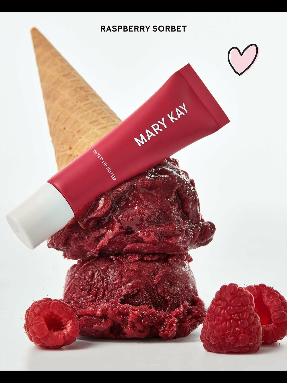 Mary Kay Raspberry Sorbet Tinted Lip Butter - Berry Red